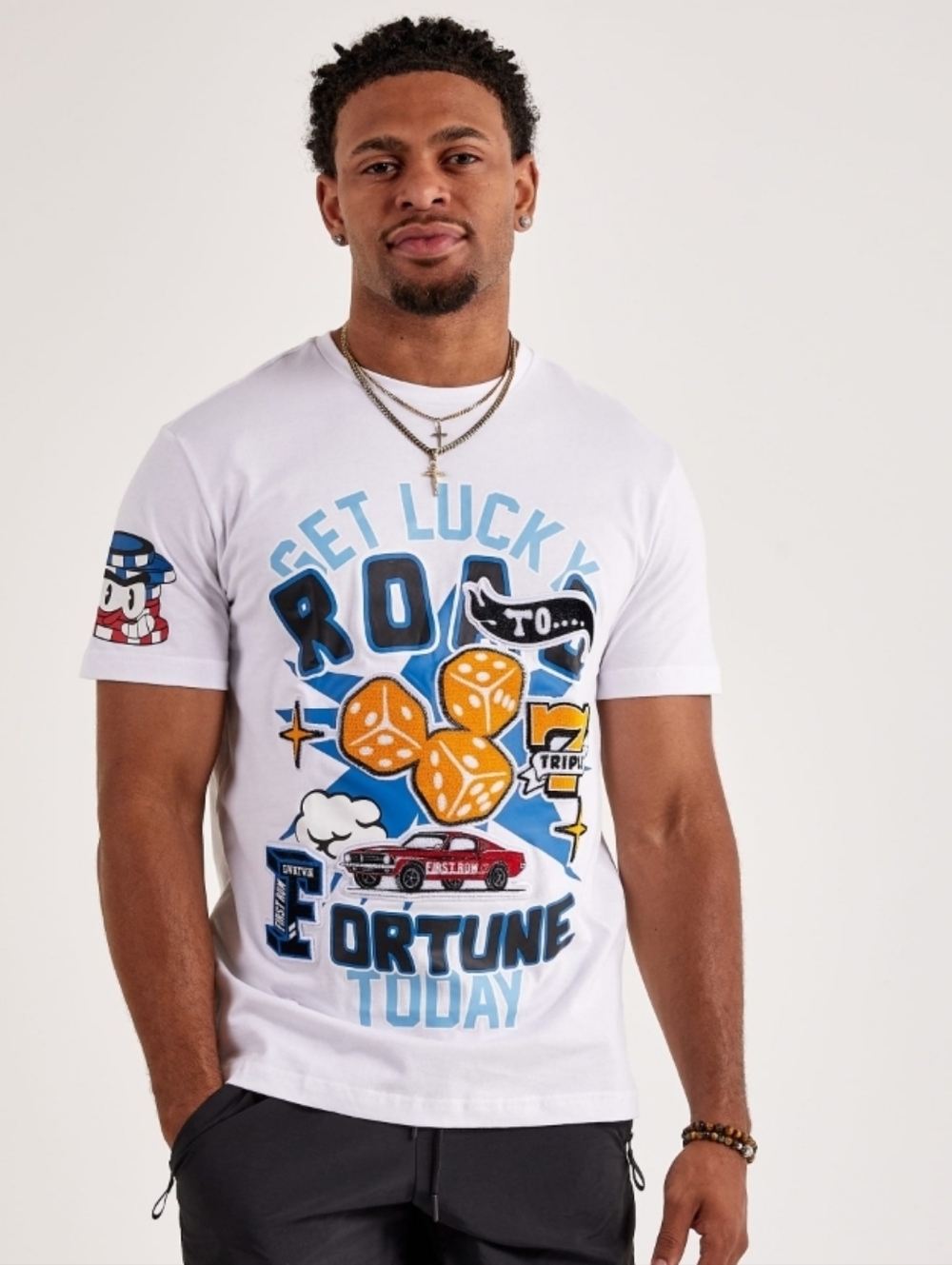 First Row "Get Lucky" Men's Graphic Tee – Size 2XL